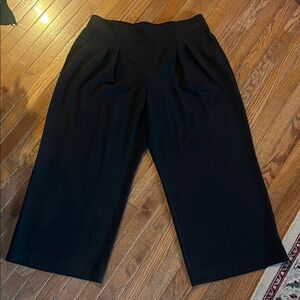 Nine West Black Wide Leg Culottes
